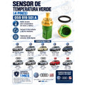 Bulbo Sensor Temperatura Verde 059919501a - Jetta Golf
