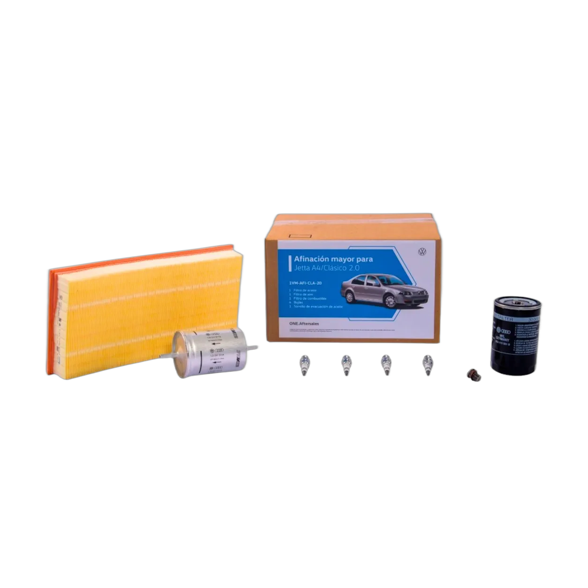 Kit Afinación Mayor 1VM-AFI-CLA-20 Jetta A4 Clásico 2.0 sin aceite