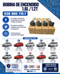 4/pcs Bobinas Encendido Vento Polo 1.6 1.2t 036905715f - Vento Polo Ibiza Toledo