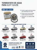 Termostato Agua A4 050121113c - Jetta Golf Clásico Beetle