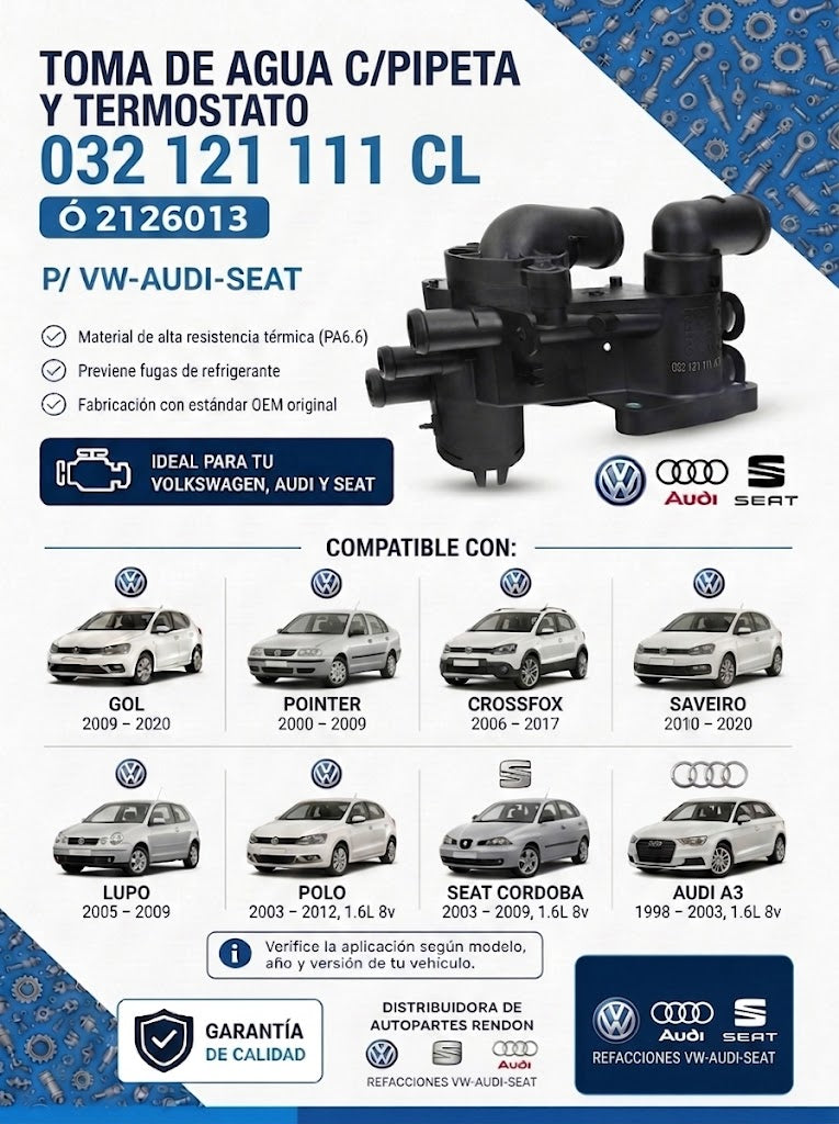 Toma Agua C/pipeta Cono Sin Tubo 032121111cl - Gol Polo